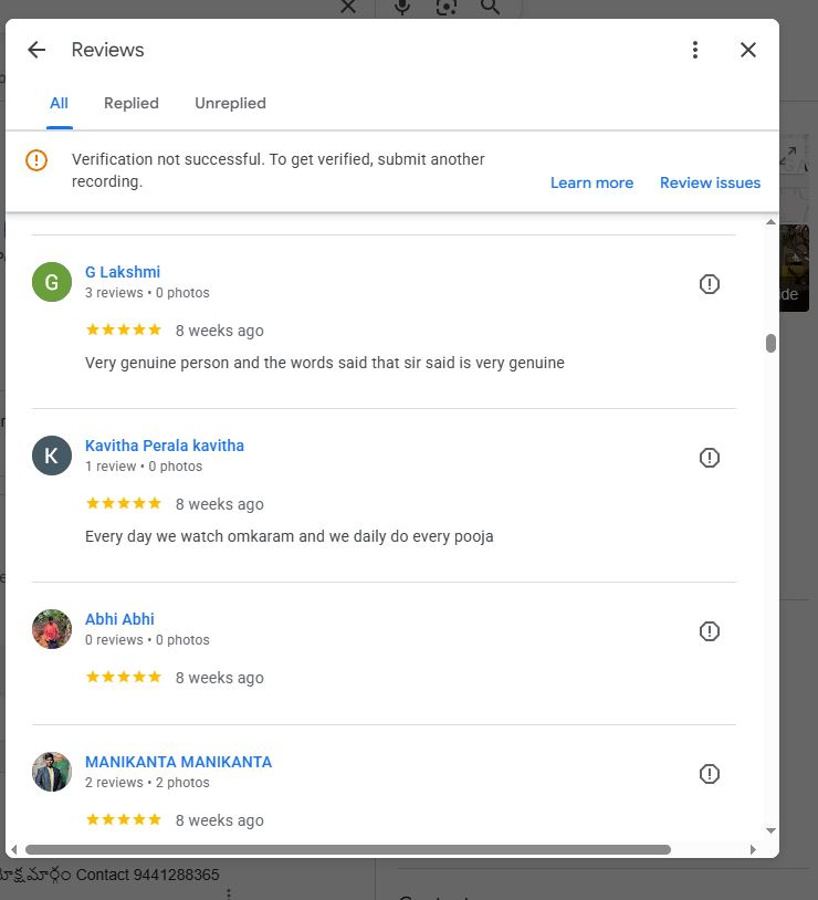 Google Review - Omkaram Guruji