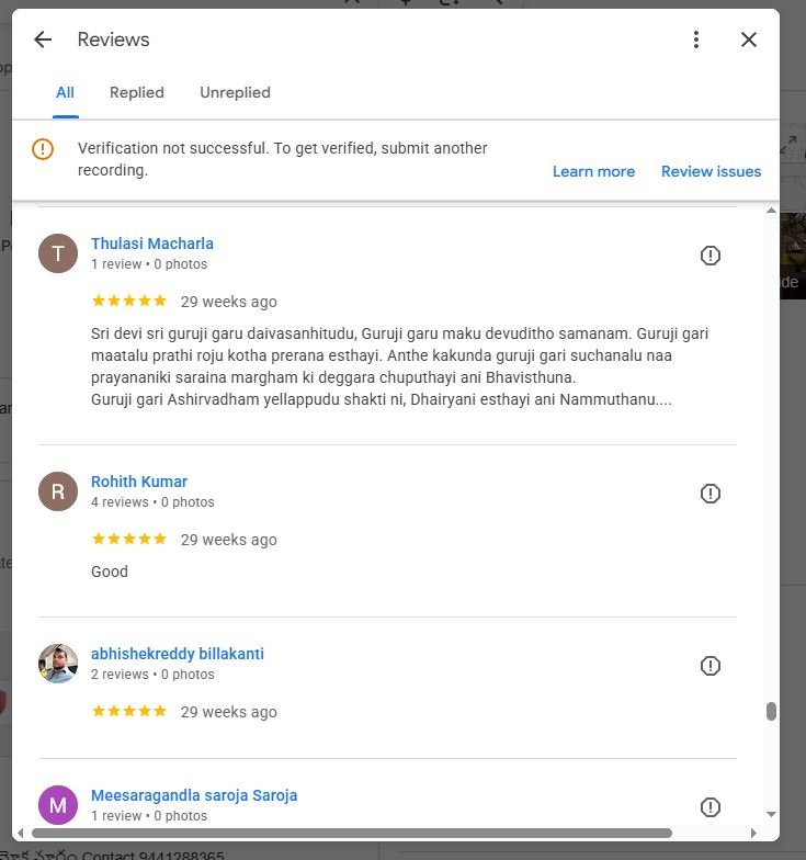 Google Review - Omkaram Guruji